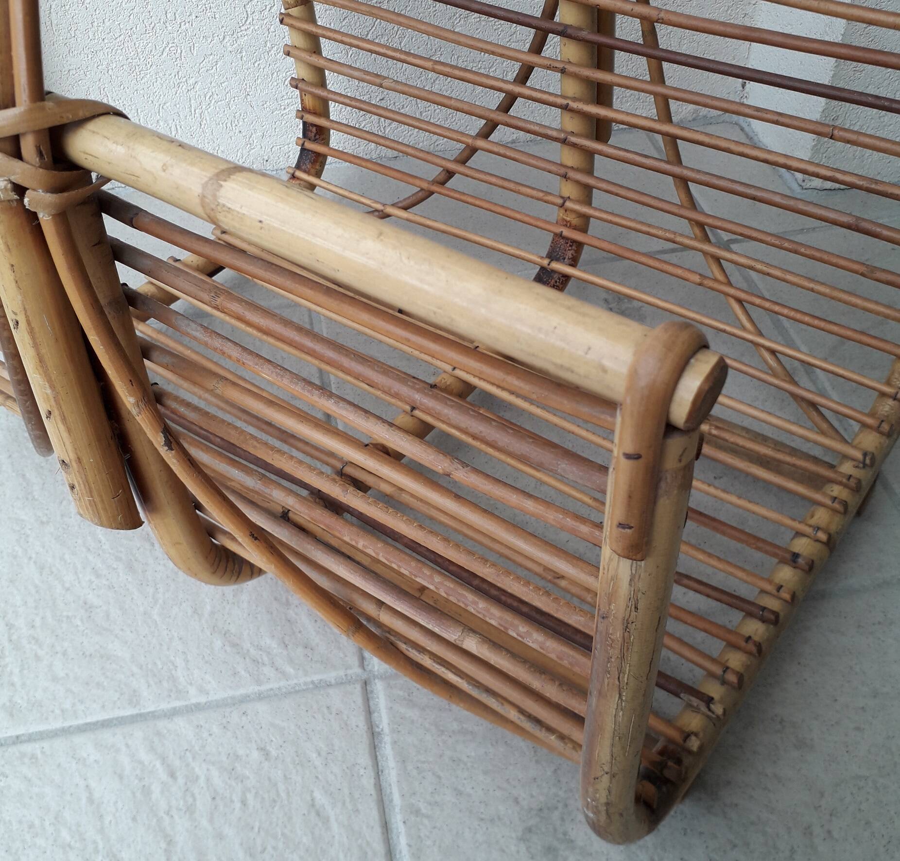 Rattan wooden basket