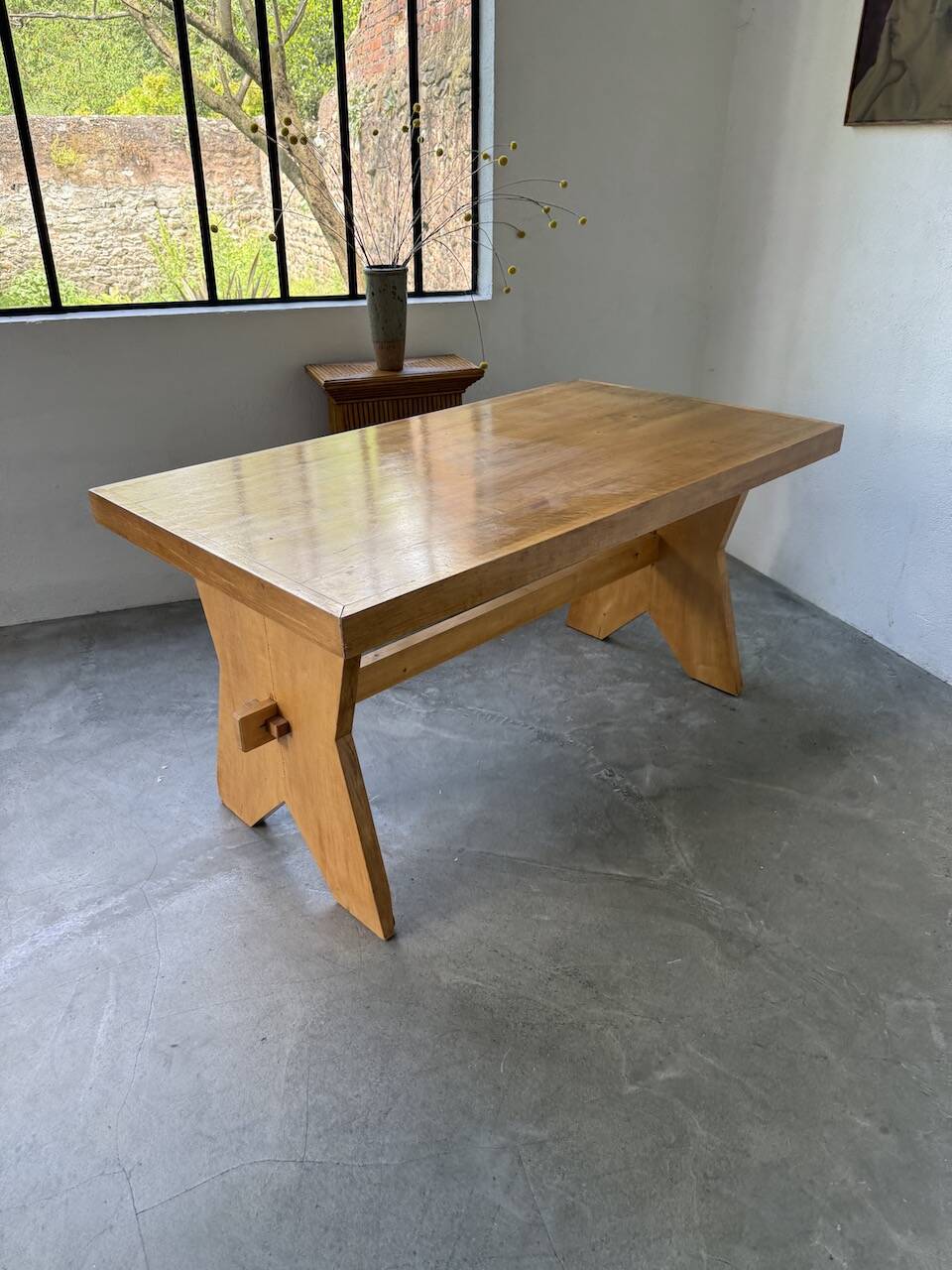 1950s beech mountain furniture table