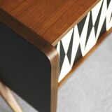 Norwegian teak vintage sideboard with pattern 1960 s