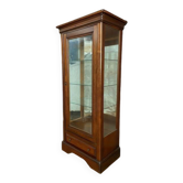 Vitrine en merisier de style Louis XVI