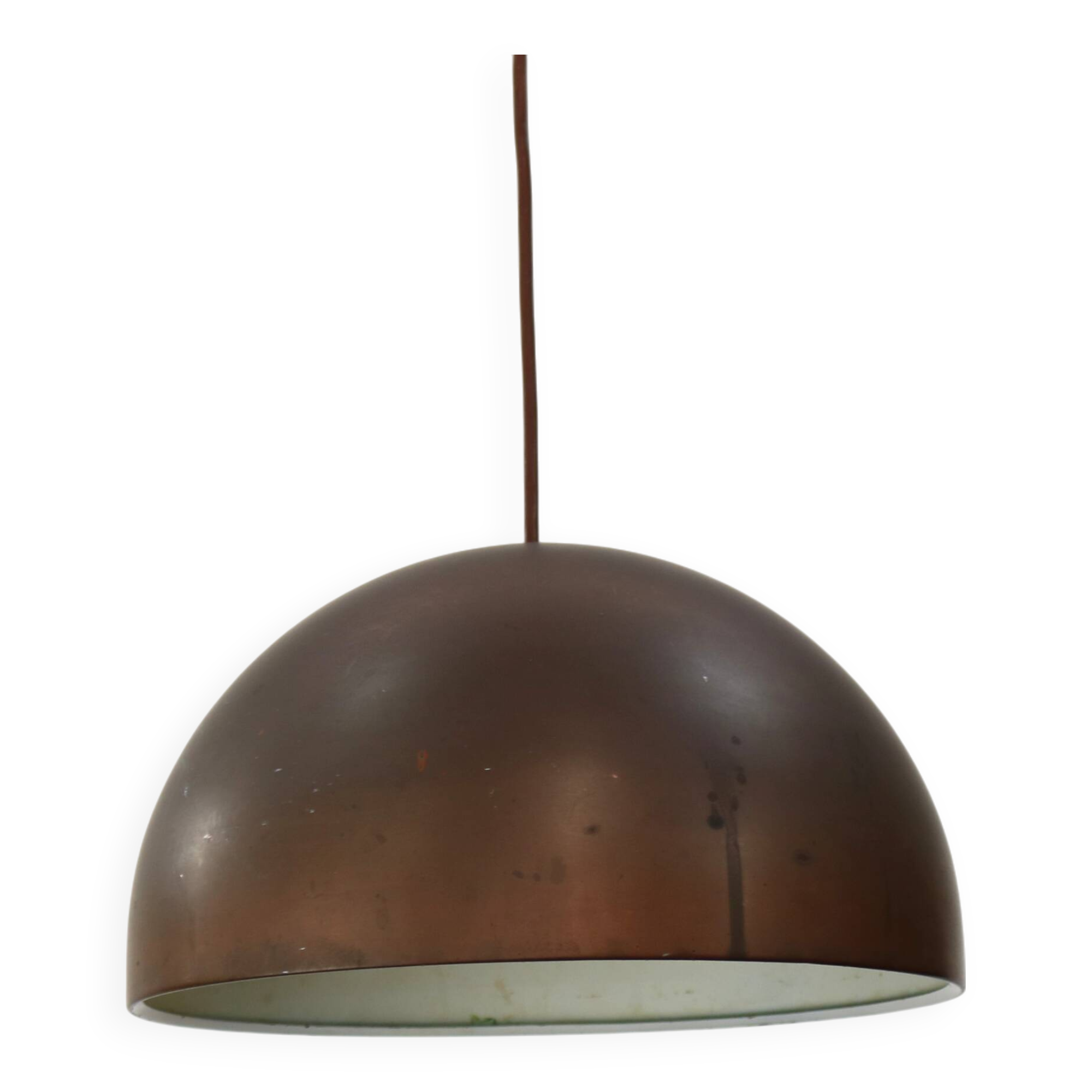 Massive patinated copper lamp - Denmark 60's
