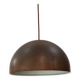Massive patinated copper lamp - Denmark 60's