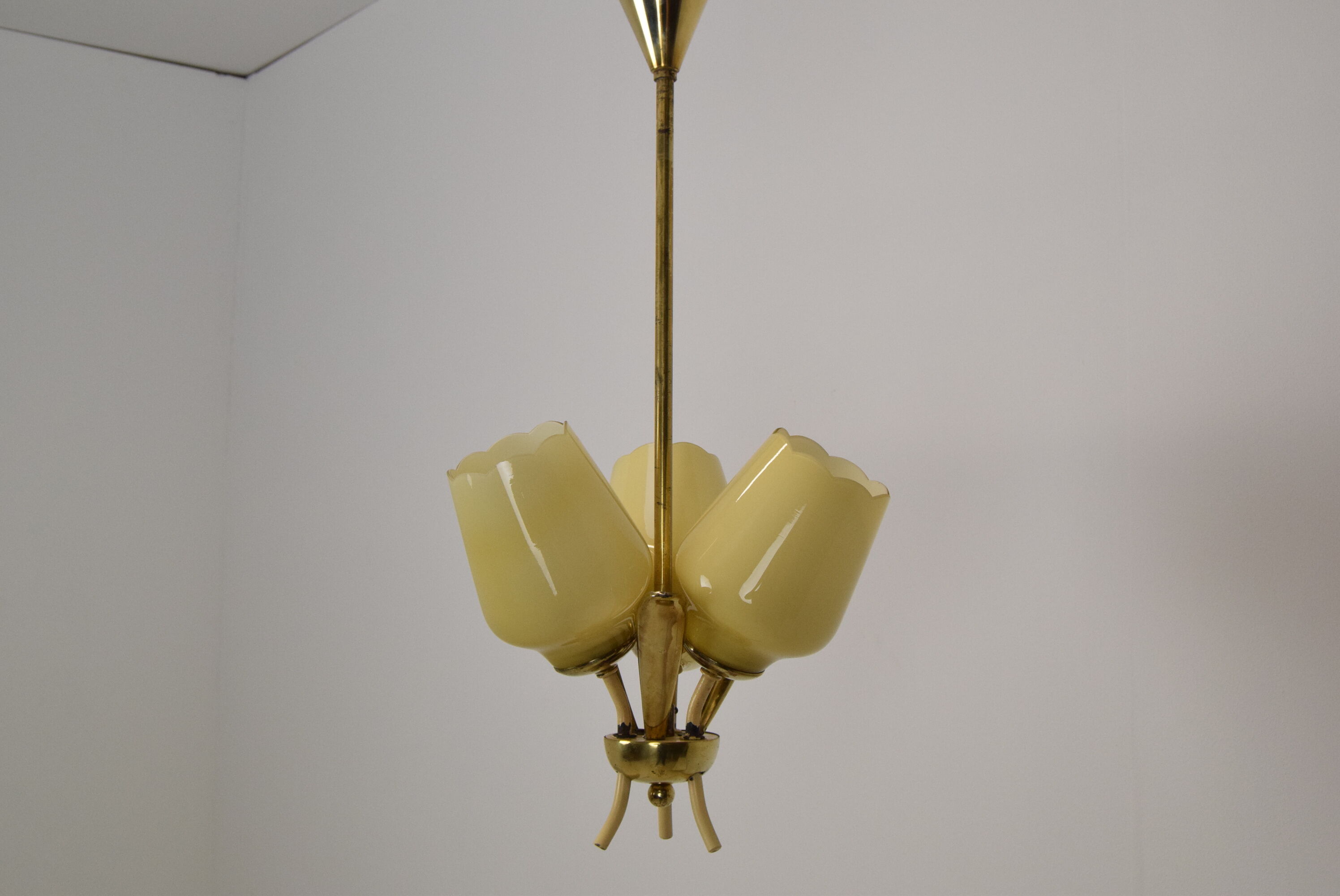 Mid-century Chandelier,Czechoslovakia,1960