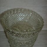 Vintage pressed molded glass vase
