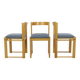 3x Dining Chair by Ibisco Reupholstered, 1970s