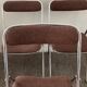 Série de 3 chaises pliantes Souvignet des années 70