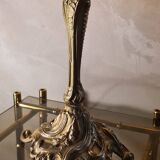 art nouveau rocaille style bronze lamp, superb tulip, 36x15, very good condition