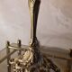 art nouveau rocaille style bronze lamp, superb tulip, 36x15, very good condition