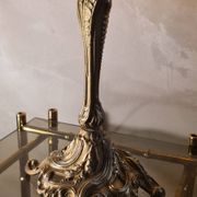 art nouveau rocaille style bronze lamp, superb tulip, 36x15, very good condition