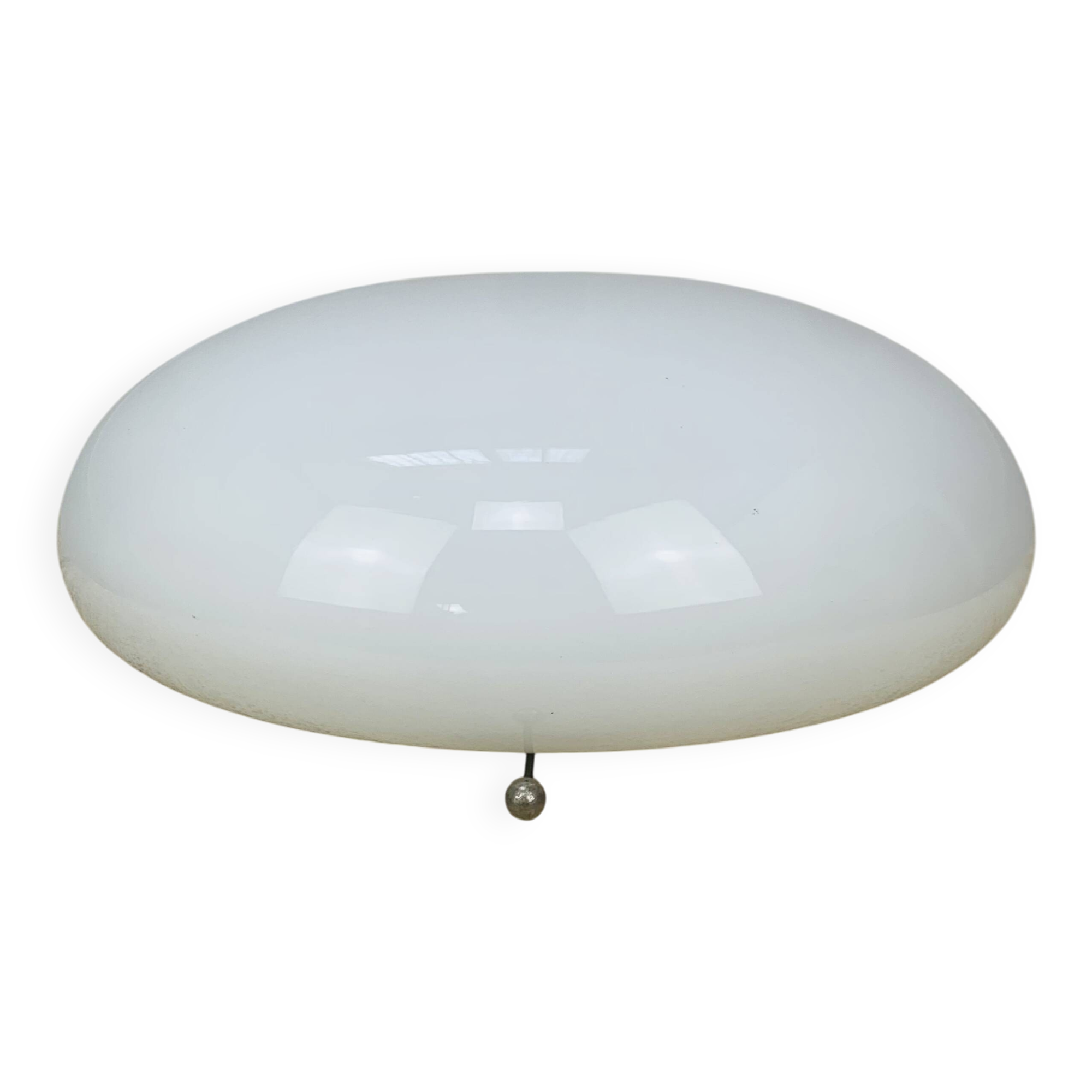 Regent vintage half-sphere opaline ball wall lamp