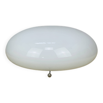 Applique boule opaline Regent demi sphère vintage