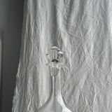 Very large glass decanter with spinning top H36