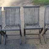 Teak comb chairs
