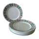 Set of 6 dessert Earth iron plates