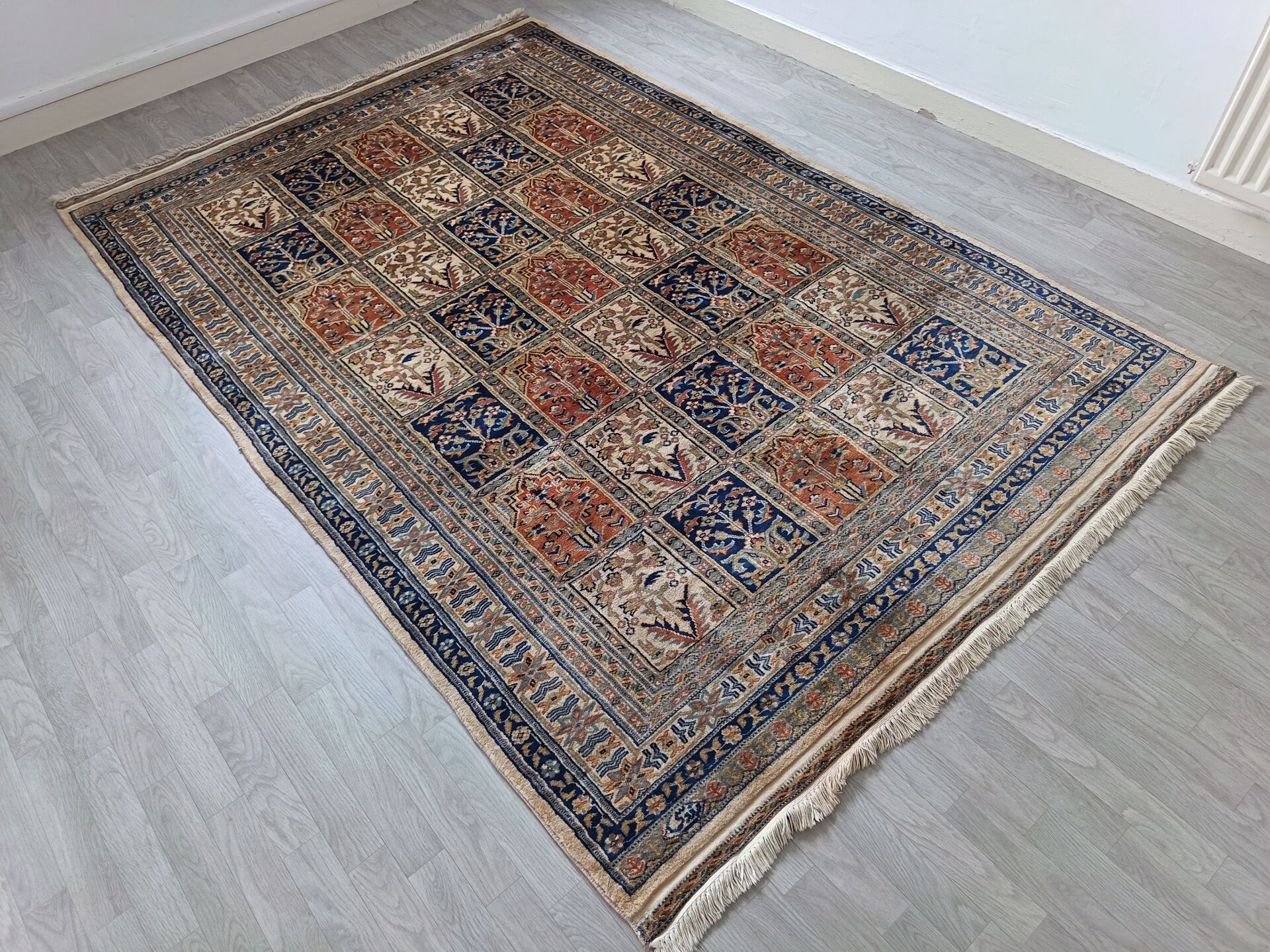 Hand-Knotted Pakistani Carpet