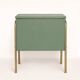 Vintage 1970s work table with a foldable top and drawer.