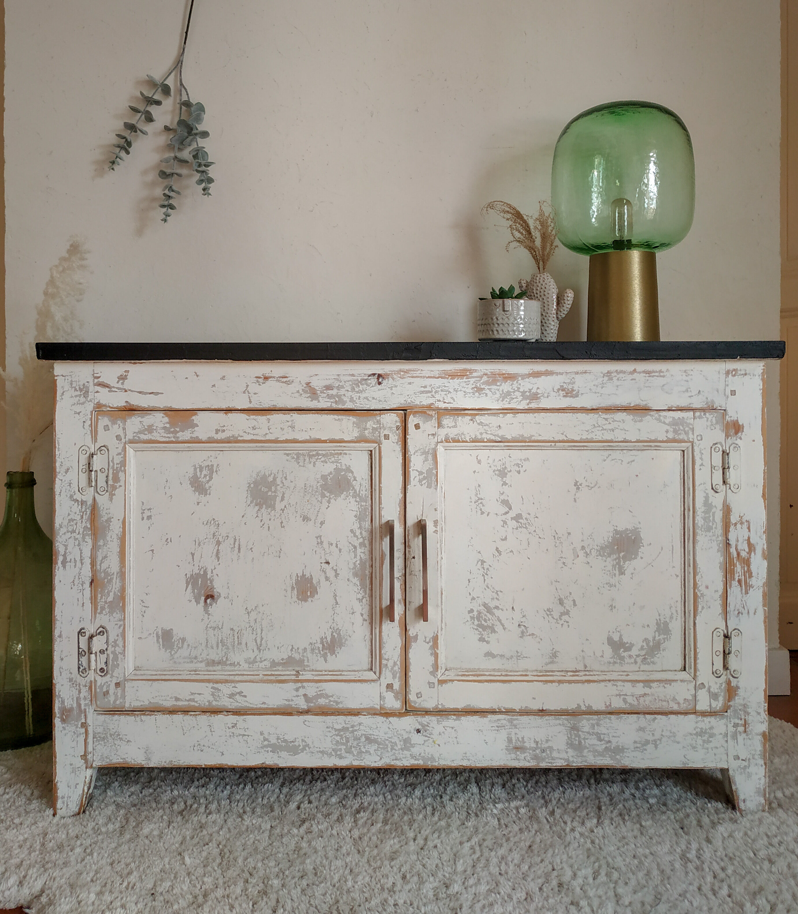 Renovated white Parisian buffet