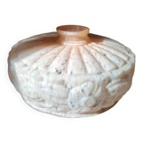 Art Deco Pink Opaline Glass Suspension Lamp Shade Rose Detail