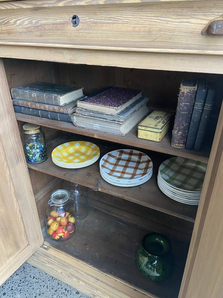 Parisian sideboard in raw wood