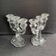 Pair of crystal candlesticks – Bernard Schott – Hellert (Moselle)