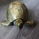Solid brass tortoise, pocket tray