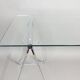 Table tréteaux en chrome