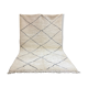 White/black berbere wool carpet  205x320cm