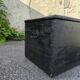 Wooden transport trunk from the 1930s