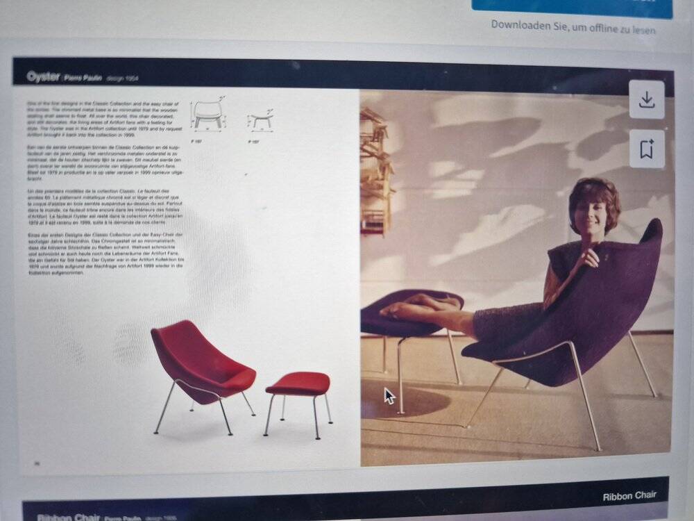 Pierre Paulin for Artifort — F156 “Little Oyster” lounge chair, 1959–1960s