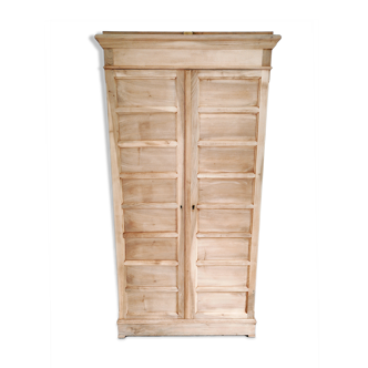 Office cabinet, signed B. Pichon, 16 lockers