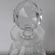 Whisky or liqueur carafe in cut Baccarat crystal.