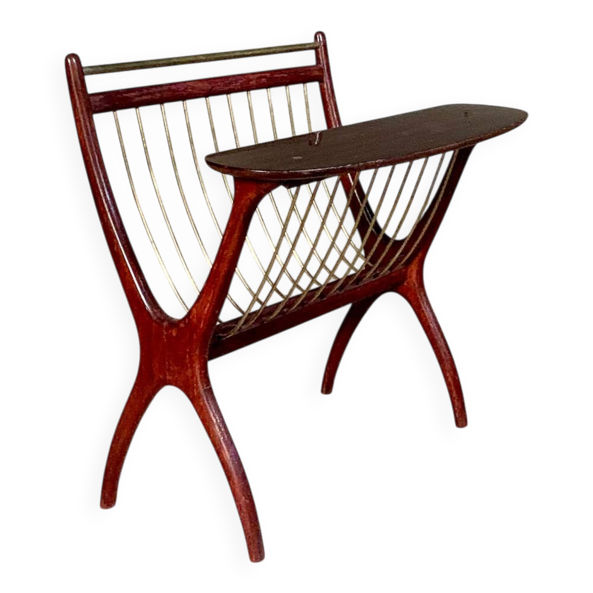 Italian vintage magazine rack/table stand