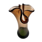 Hana Machovská vase, Borocrystal Nový Bor, Czechoslovakia, 1970s, art glass