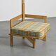 Oak reading armchair by Guillerme and Chambron, circa 1955