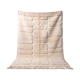 Handmade traditional Berber rug white 2/3 m