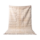 Handmade traditional Berber rug white 2/3 m