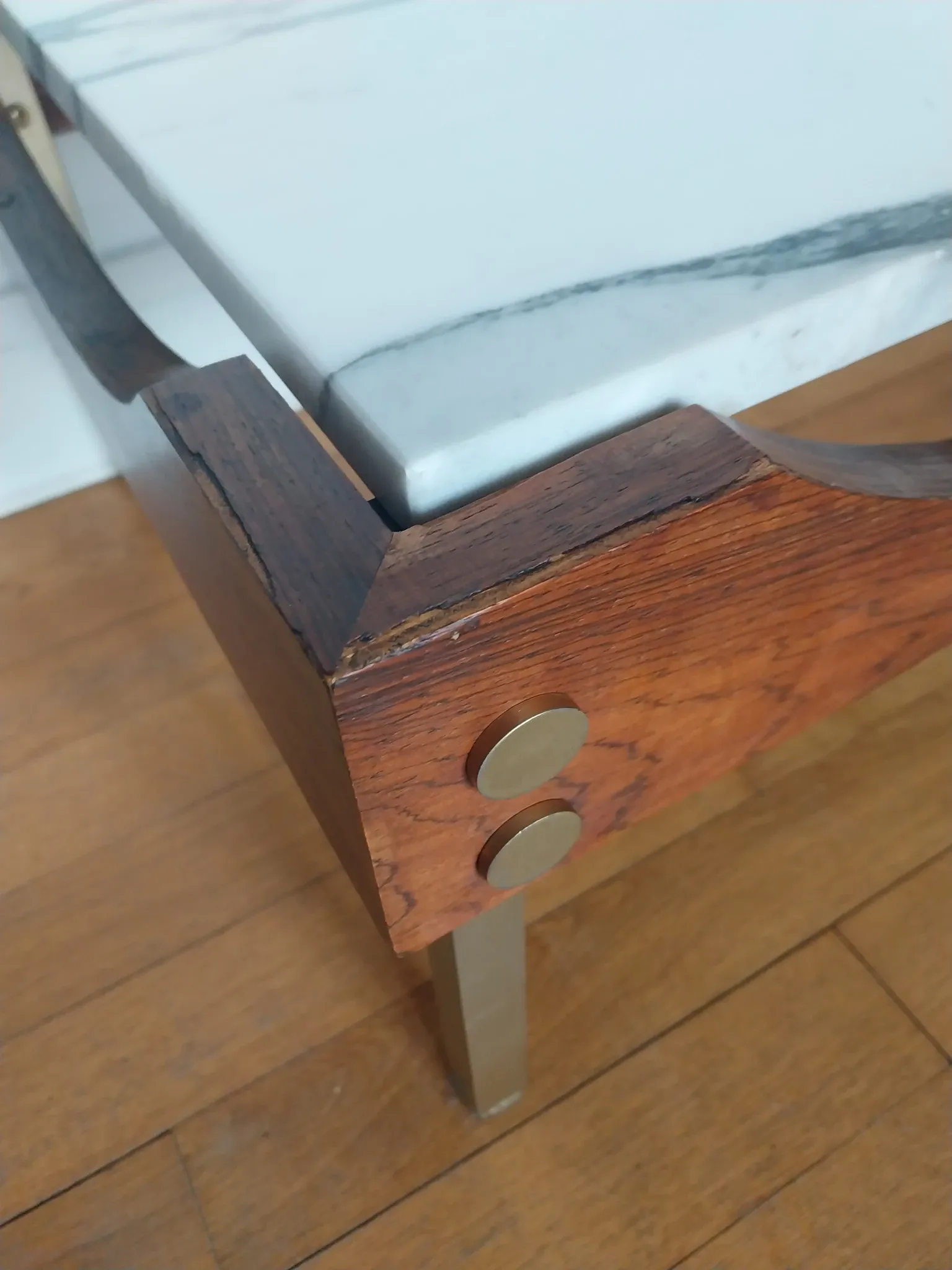 rosewood marble coffee table