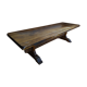 Dining table in solid wood for 10 - 12 people
