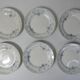 Terre de fer 6 assiettes plates Cyclamen