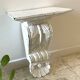 White Patinated Wall Console Shelf