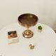 Antique art deco footed cup in gilded brass