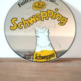 Vintage Schweppes advertising mirror