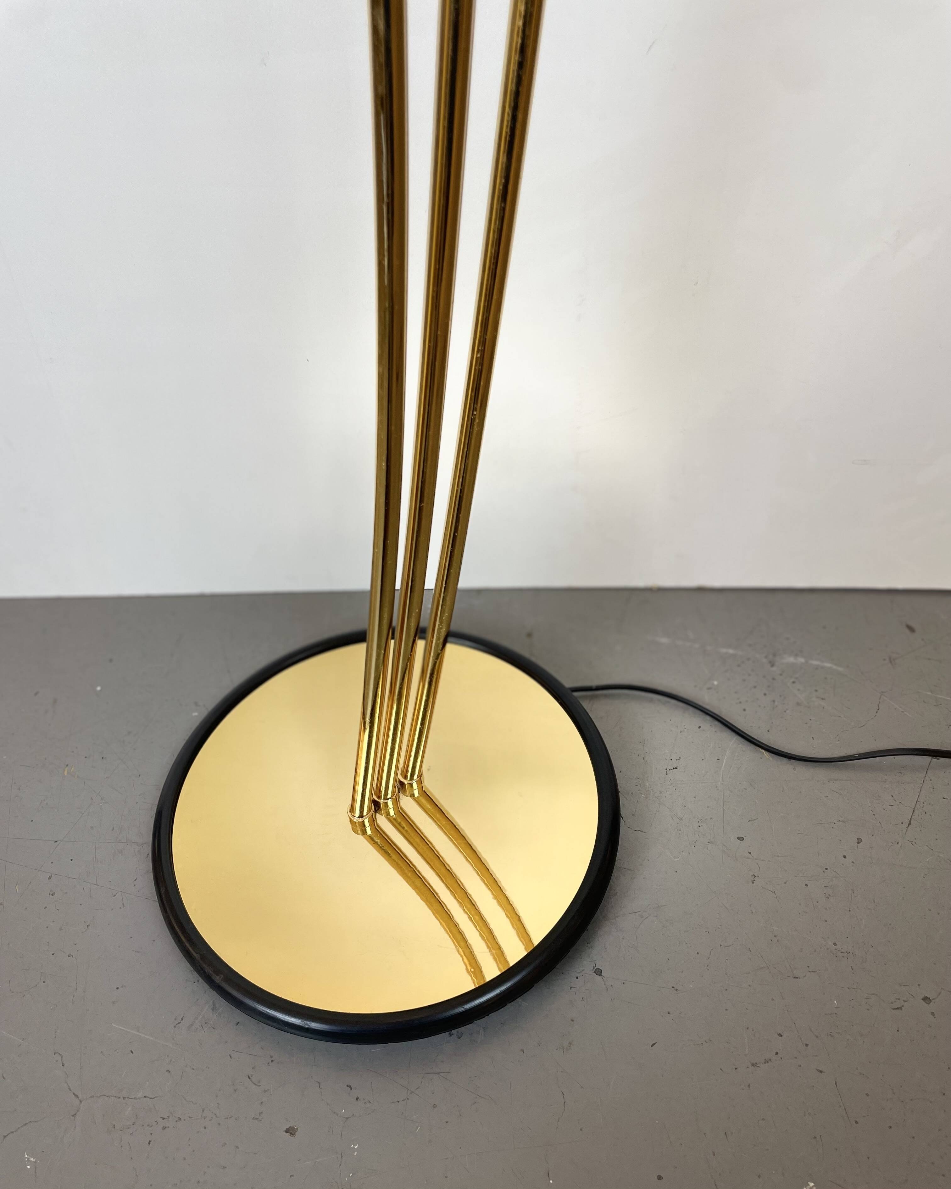 Golden Murano Floor Lamp, 1980s