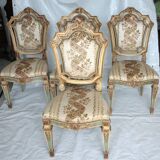 Set of 4 Napoleon III chairs, second half of the 19th century, France