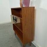 Noten fineer boekenkast LP kast met legplanken nr. 1