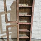 Pink showcase in Burmese teak