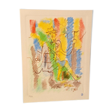 Original lithograph numbered Jean Cocteau