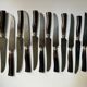 Set of 12 old knives Fontenille Pataud
