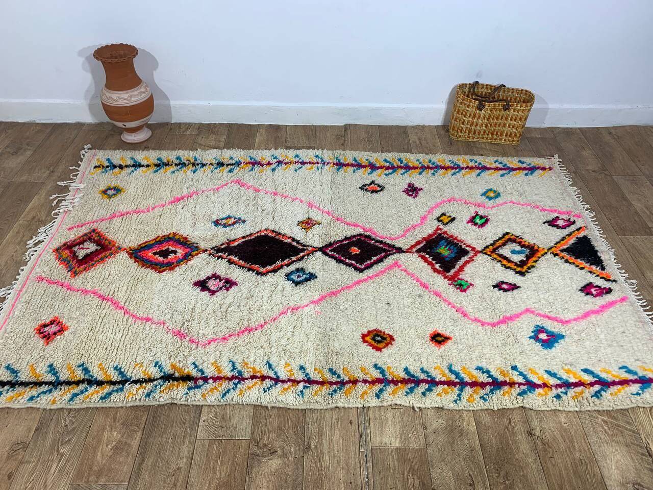 Handmade Moroccan Berber rug 240 x 147 cm