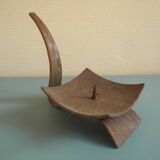 antique vintage brutalist candle holder/candlestick